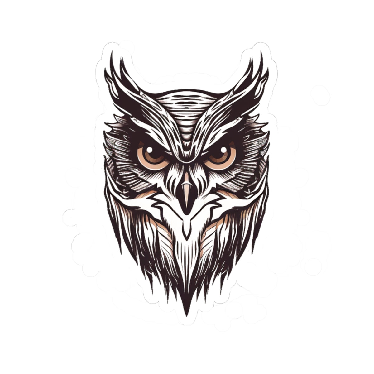 Black and Tan Owl Sticker