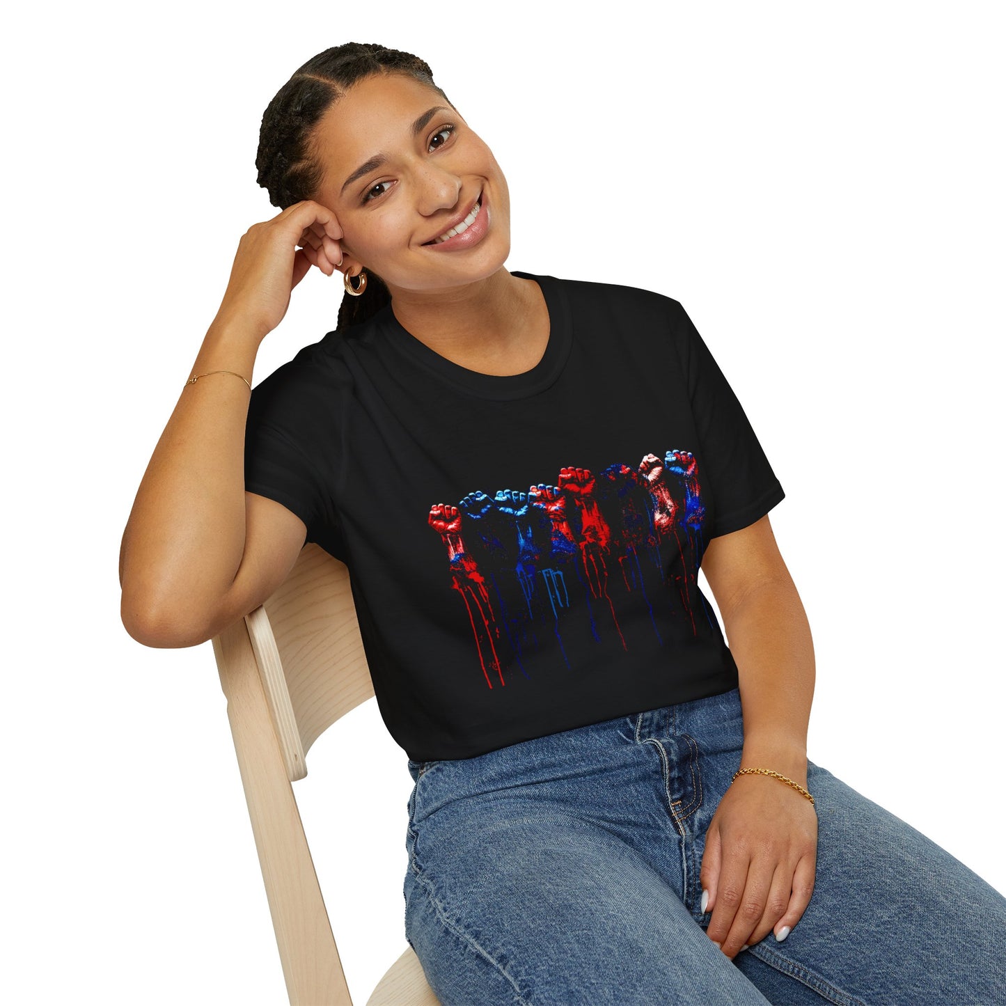 Empowered Equality Unisex T-Shirt - Colorful Fists Design