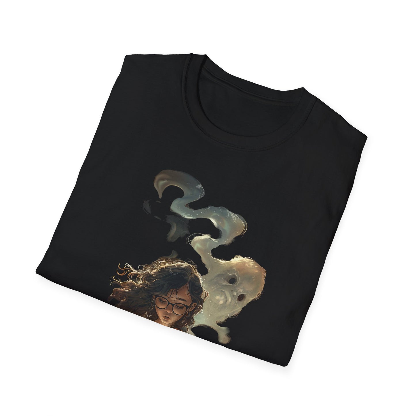 Mystical Reader T-Shirt, Softstyle Tee for Book Lovers, Gift for Readers, Cozy Casual Wear, Perfect for Book Clubs, Literary Gifts