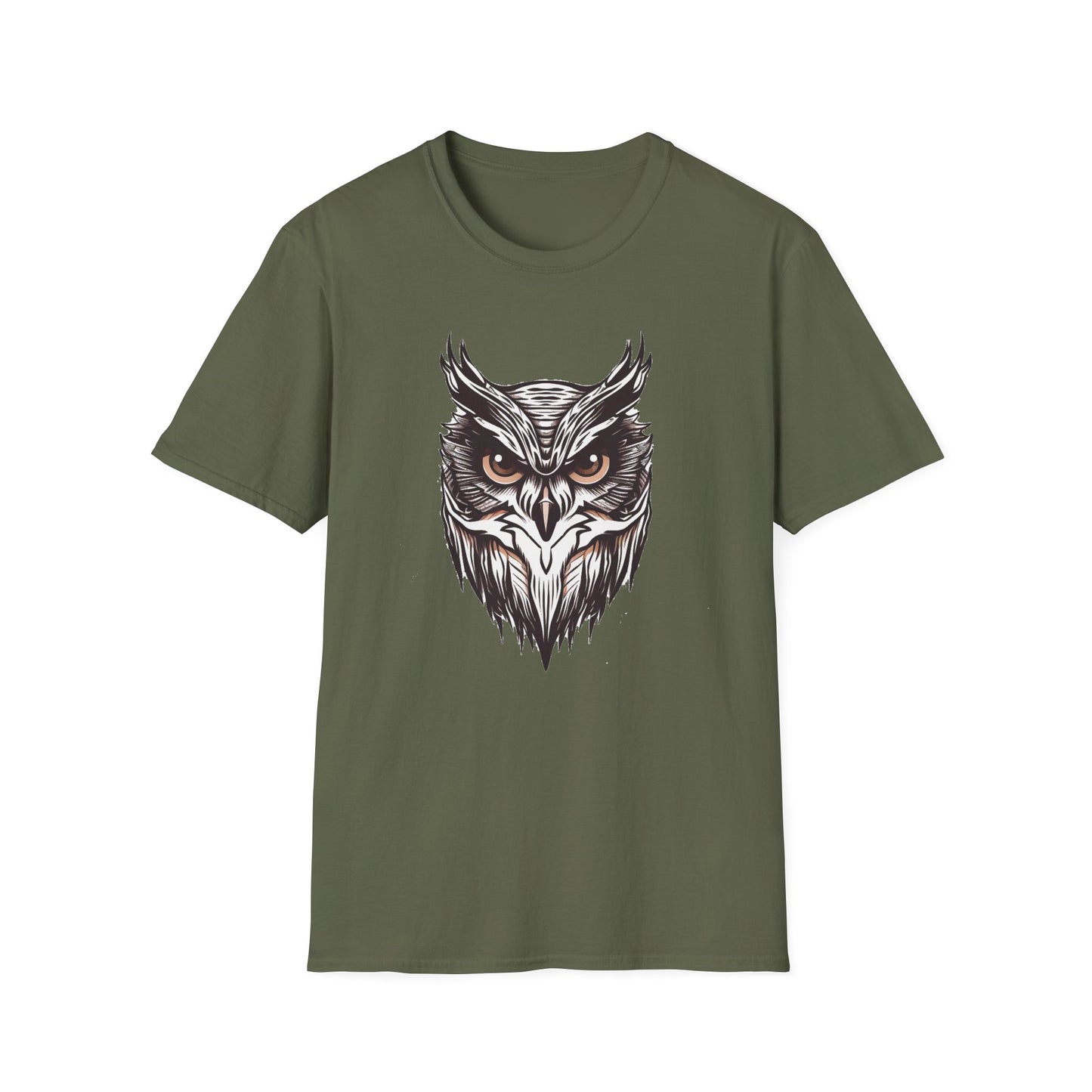 Tan and Black Owl T-Shirt