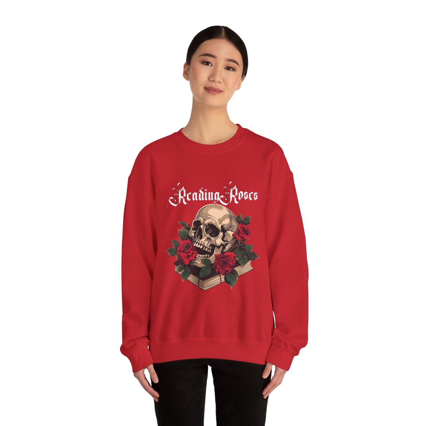 Reading Roses Crewneck Sweatshirt WtLtr