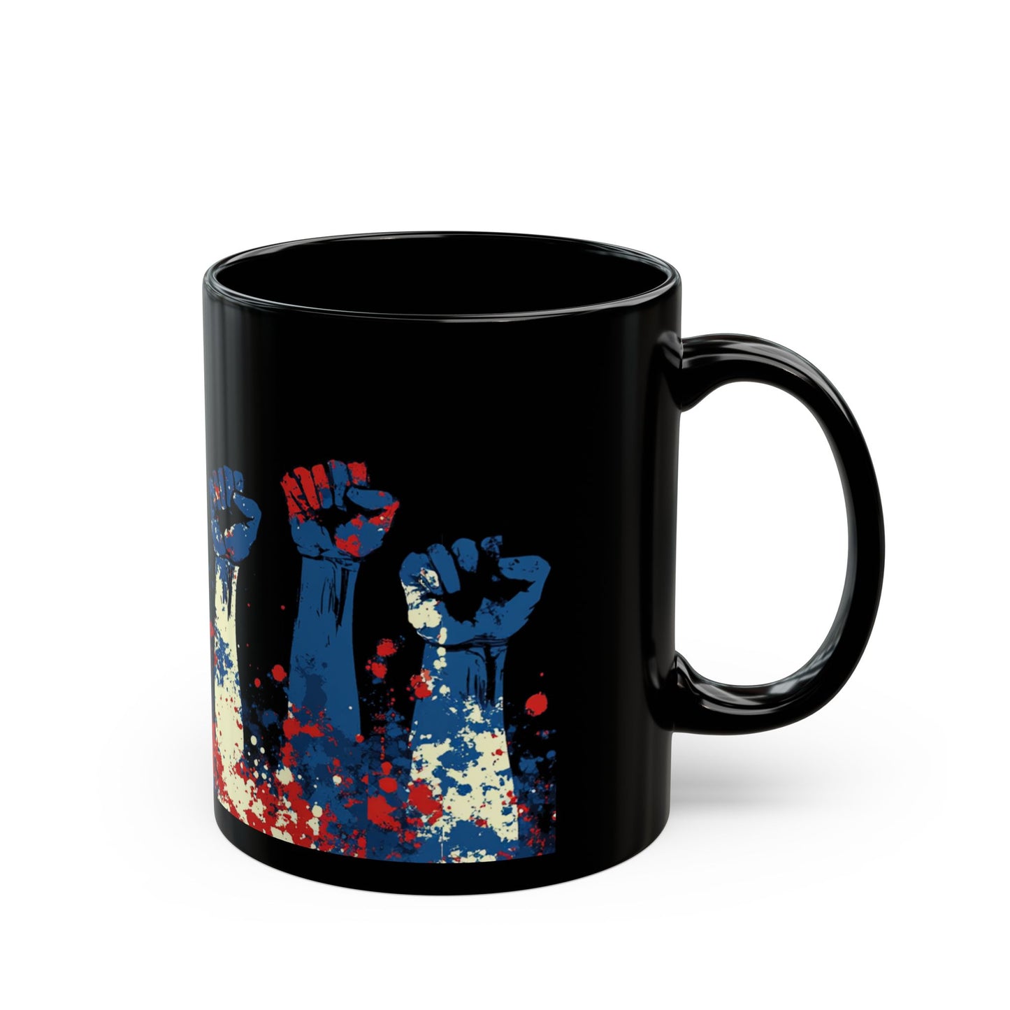 Empowerment Art Mug - Bold Fist Design for Activists and Allies
