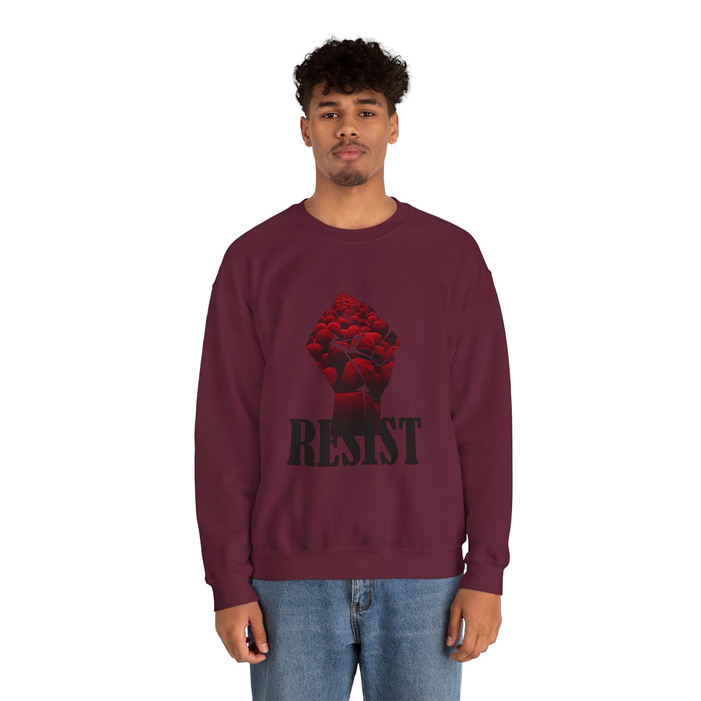 Resist the Red Hats Heavy Blend™ Crewneck Sweatshirt