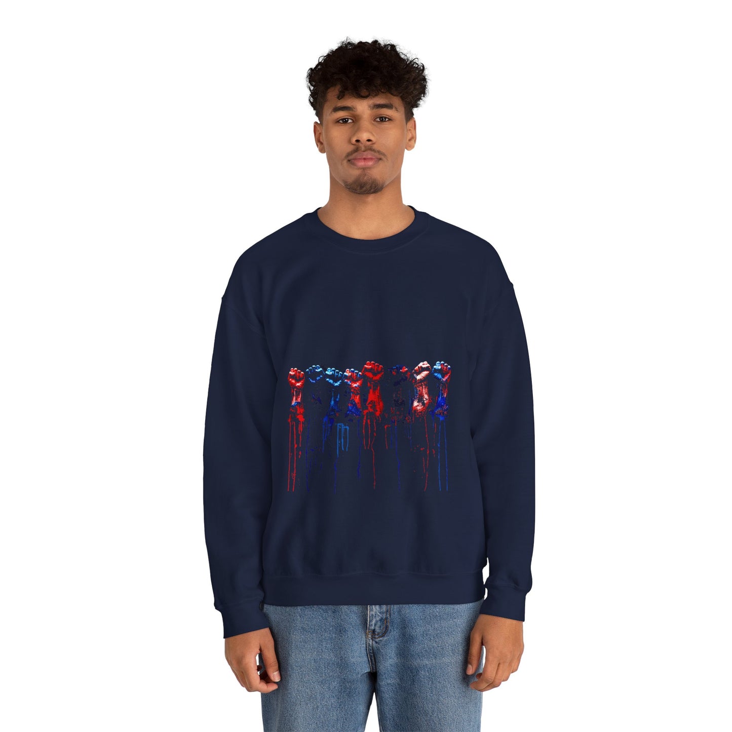 Resist Fist Graphic Crewneck Sweatshirt