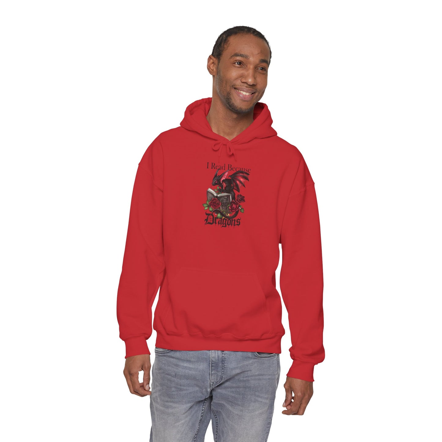 I Read Because Dragons Unisex Hoodie -