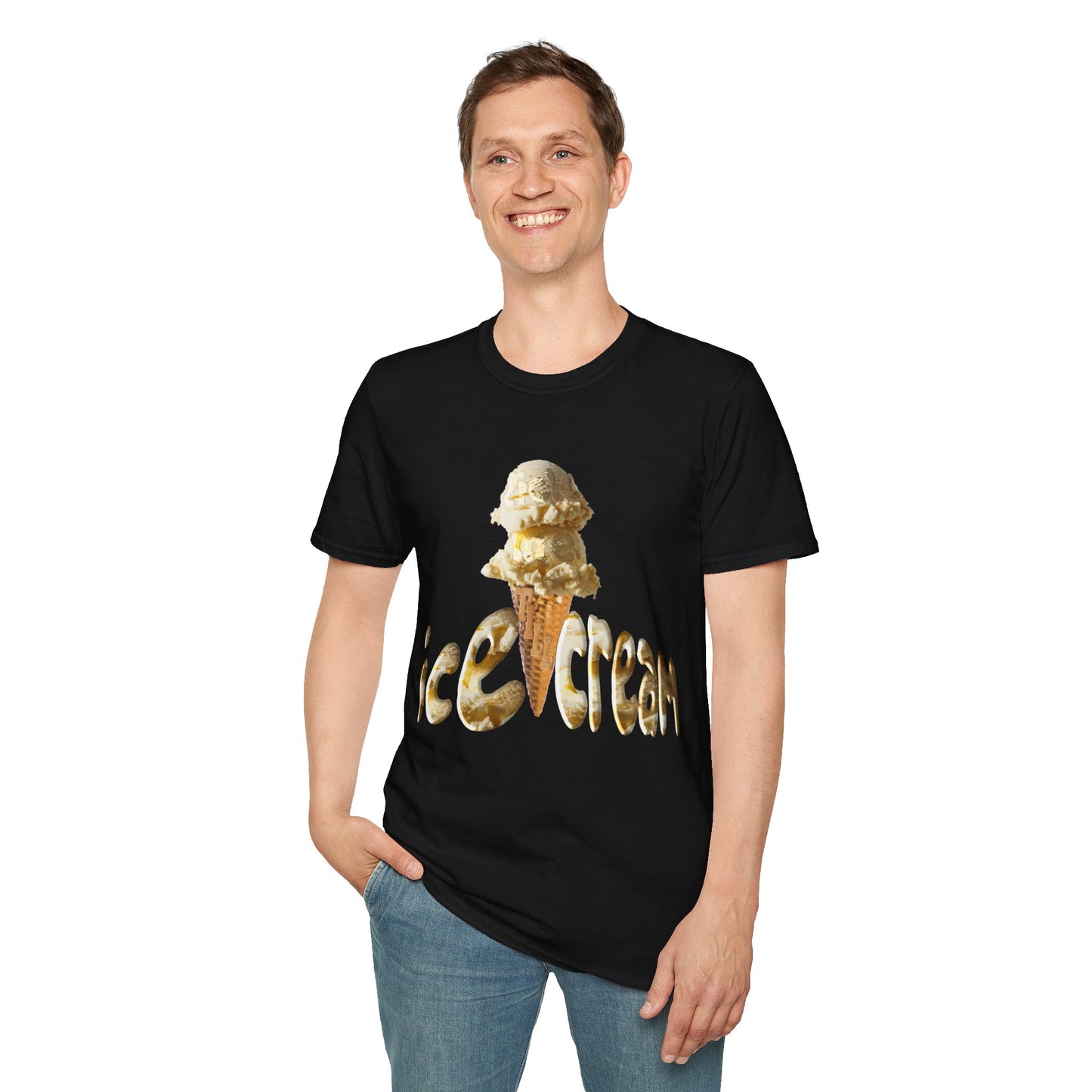 Lick Me Till Ice Cream Lover Unisex Softstyle T-Shirt
