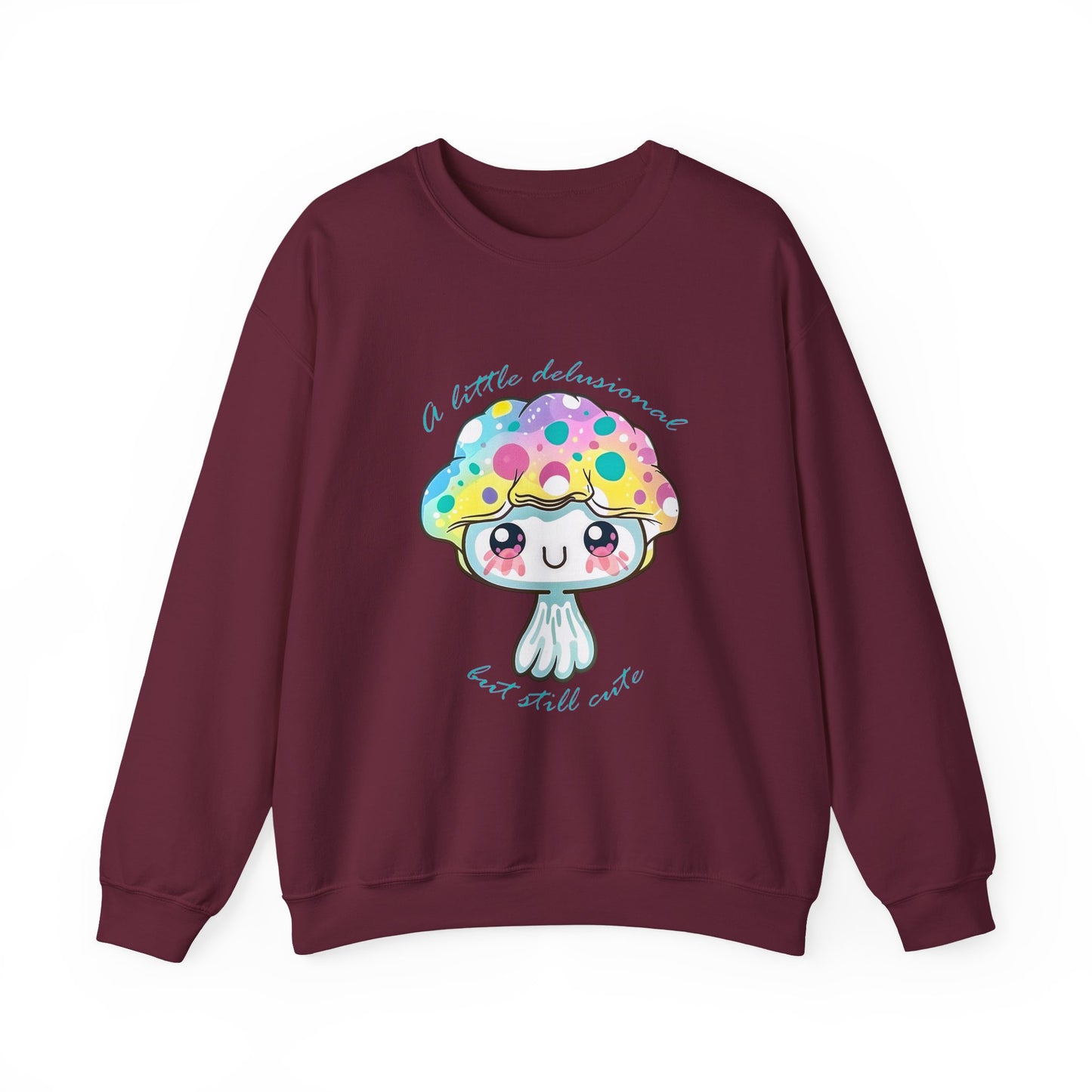 Little Delusional, Still Cute Kawaii Jellyfish Crewneck Sweatshirt