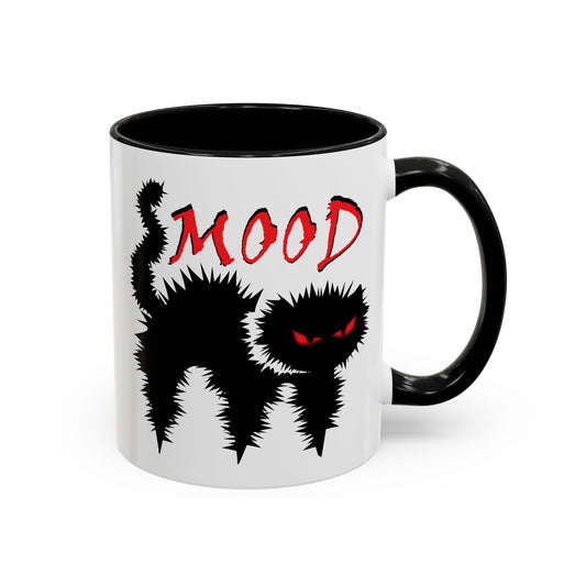 Mood Cat Coffee Mug - 11 Accent Mug for Cat Lovers