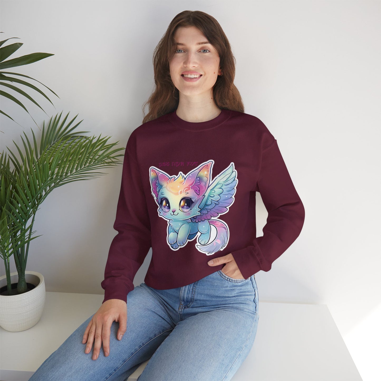 PBS NPR FDT Fantasy Cat Crewneck Sweatshirt