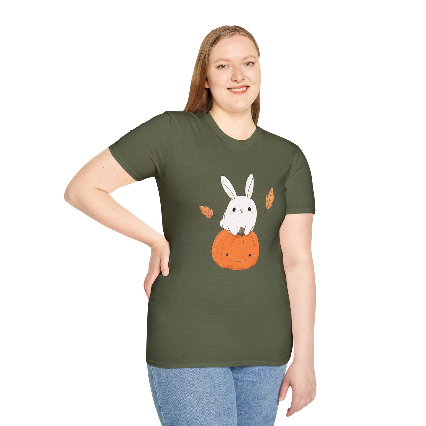 Cute Bunny Pumpkin Unisex T-Shirt