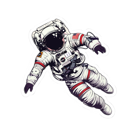 Astronaut Kiss-Cut Stickers | Space Decor, Laptop Stickers, Astronaut Gifts, Cosmic Art, Gift for Space Lovers