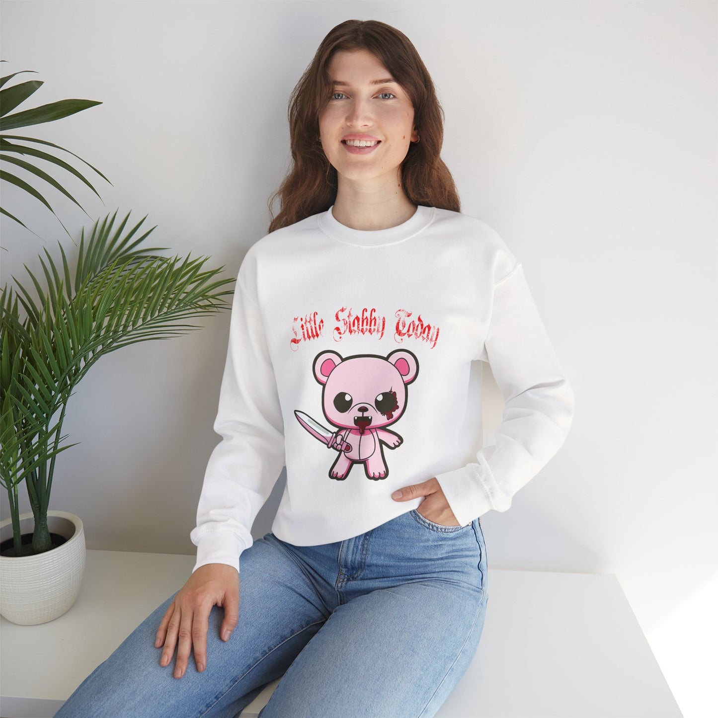 Little Stabby Today Bear Sweatshirt