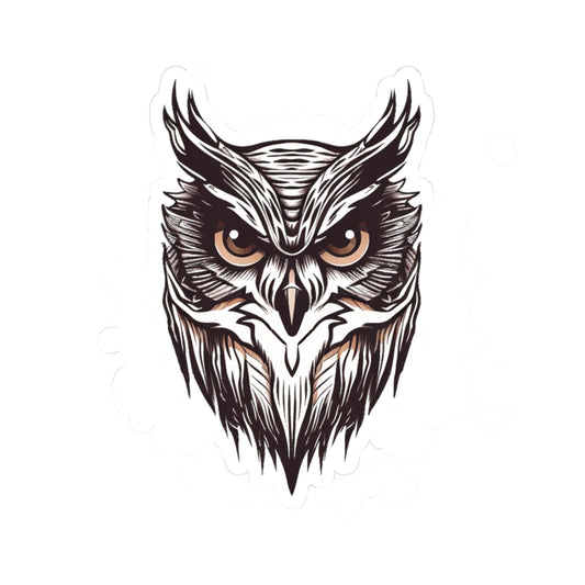 Black and Tan Owl Sticker