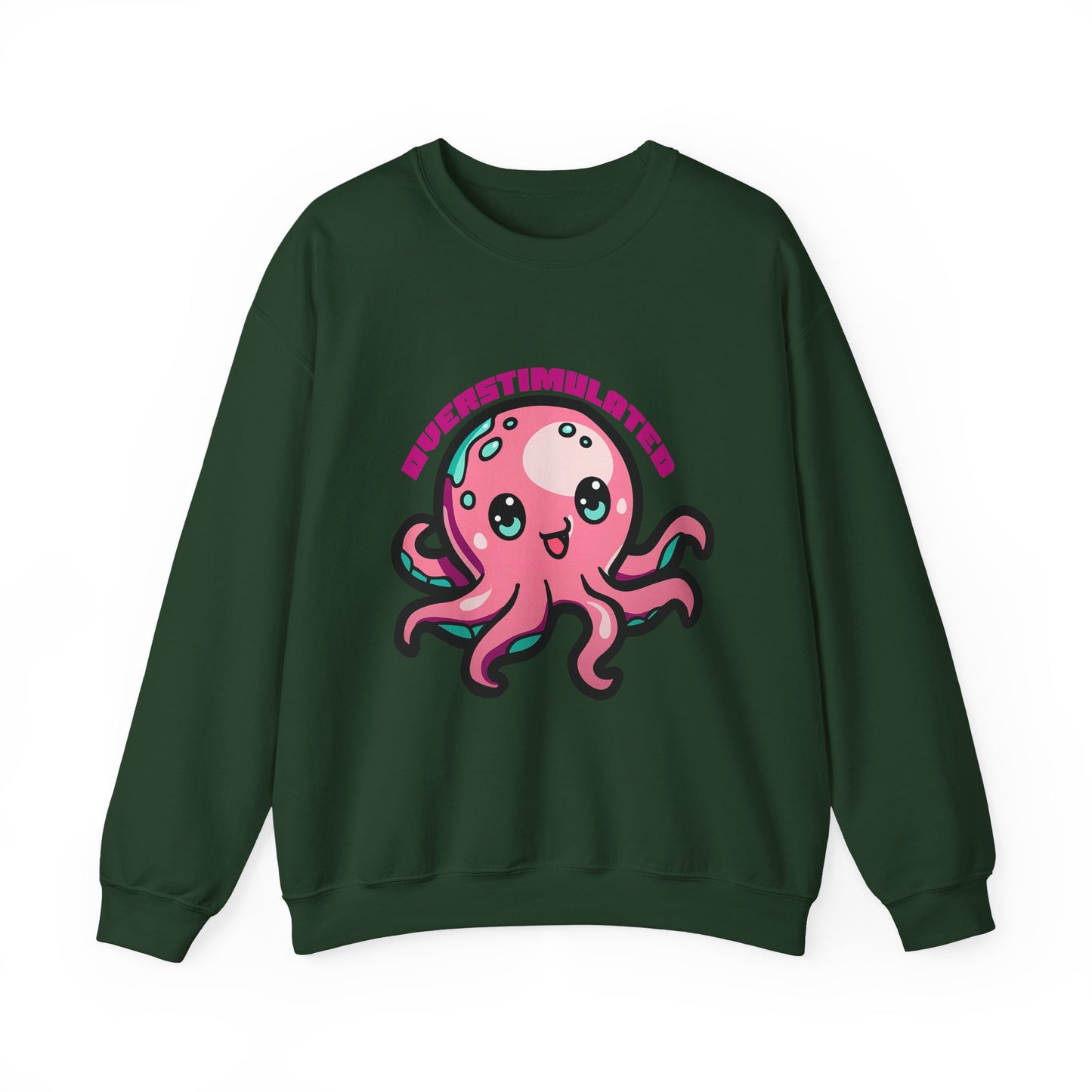 Overstimulated Octopus Graphic Sweatshirt
