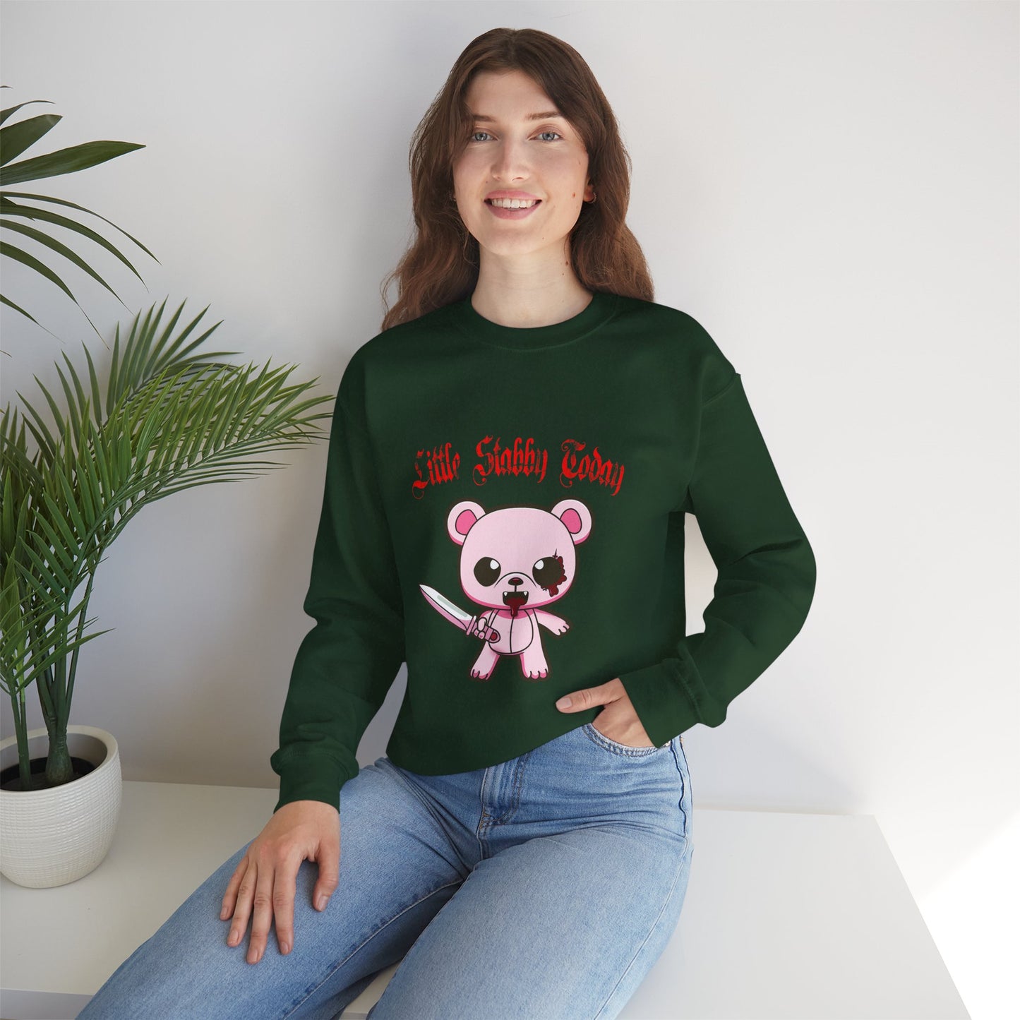 Little Stabby Today Bear Sweatshirt