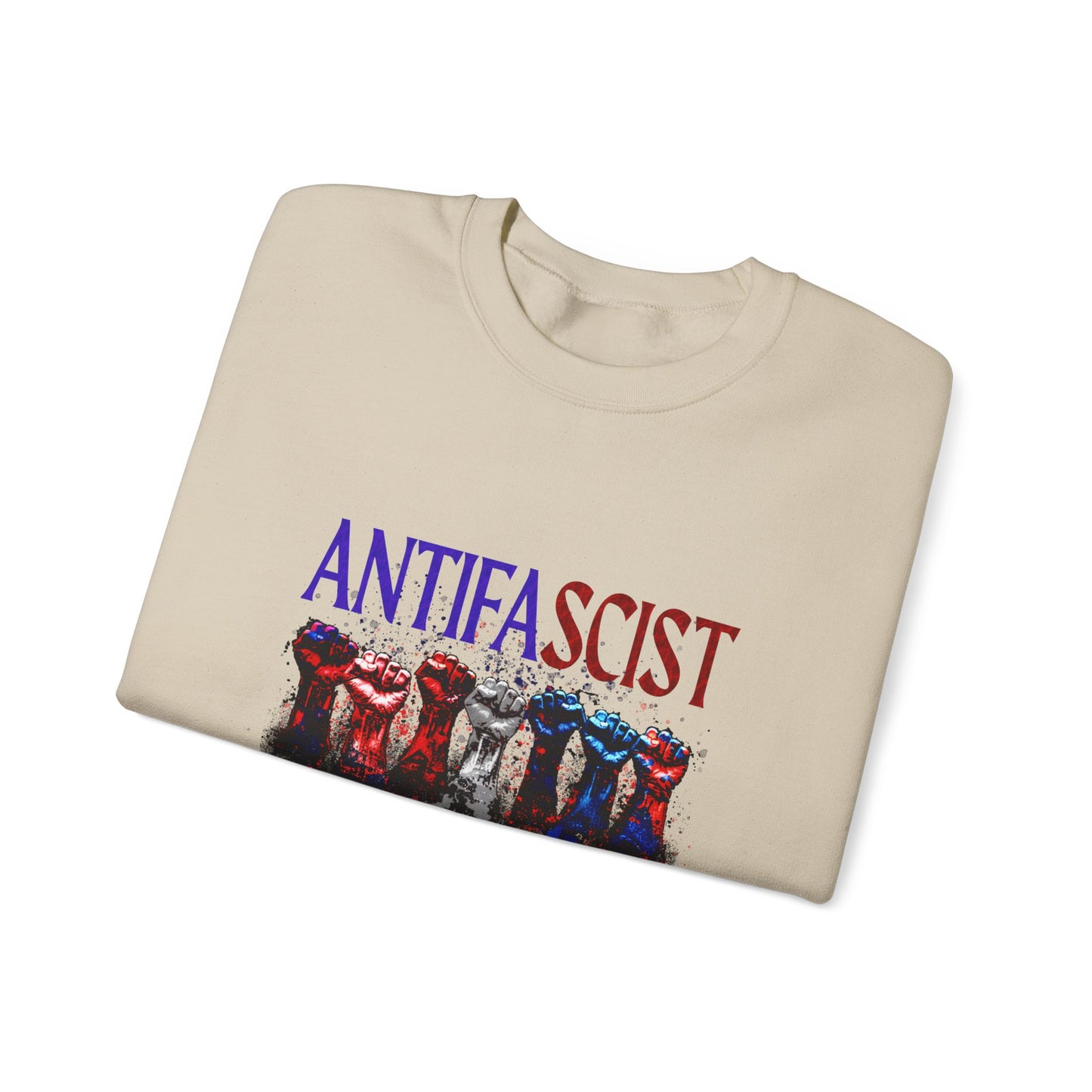 Antifascist Crewneck Sweatshirt Unisex Heavy Blend™