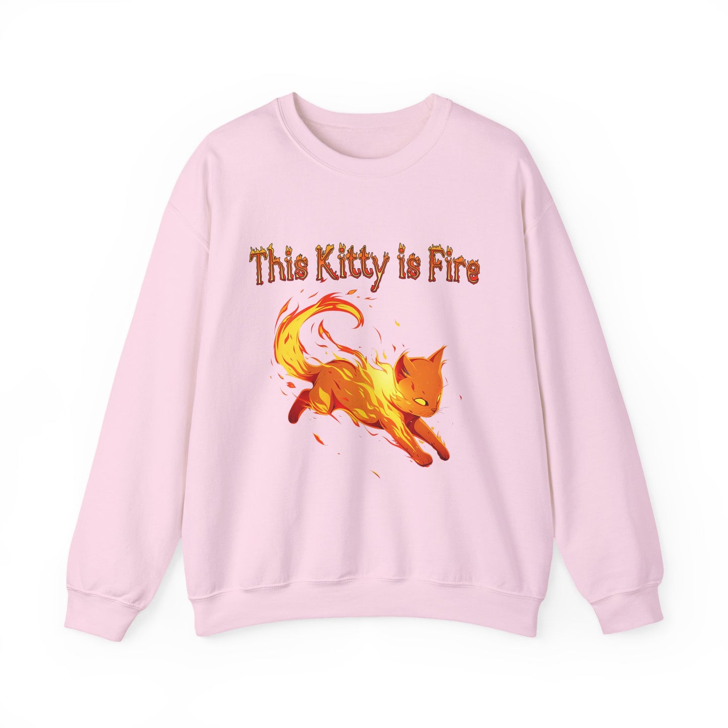 This Kitty is Fire Unisex Heavy Blend™ Crewneck Sweatshirt