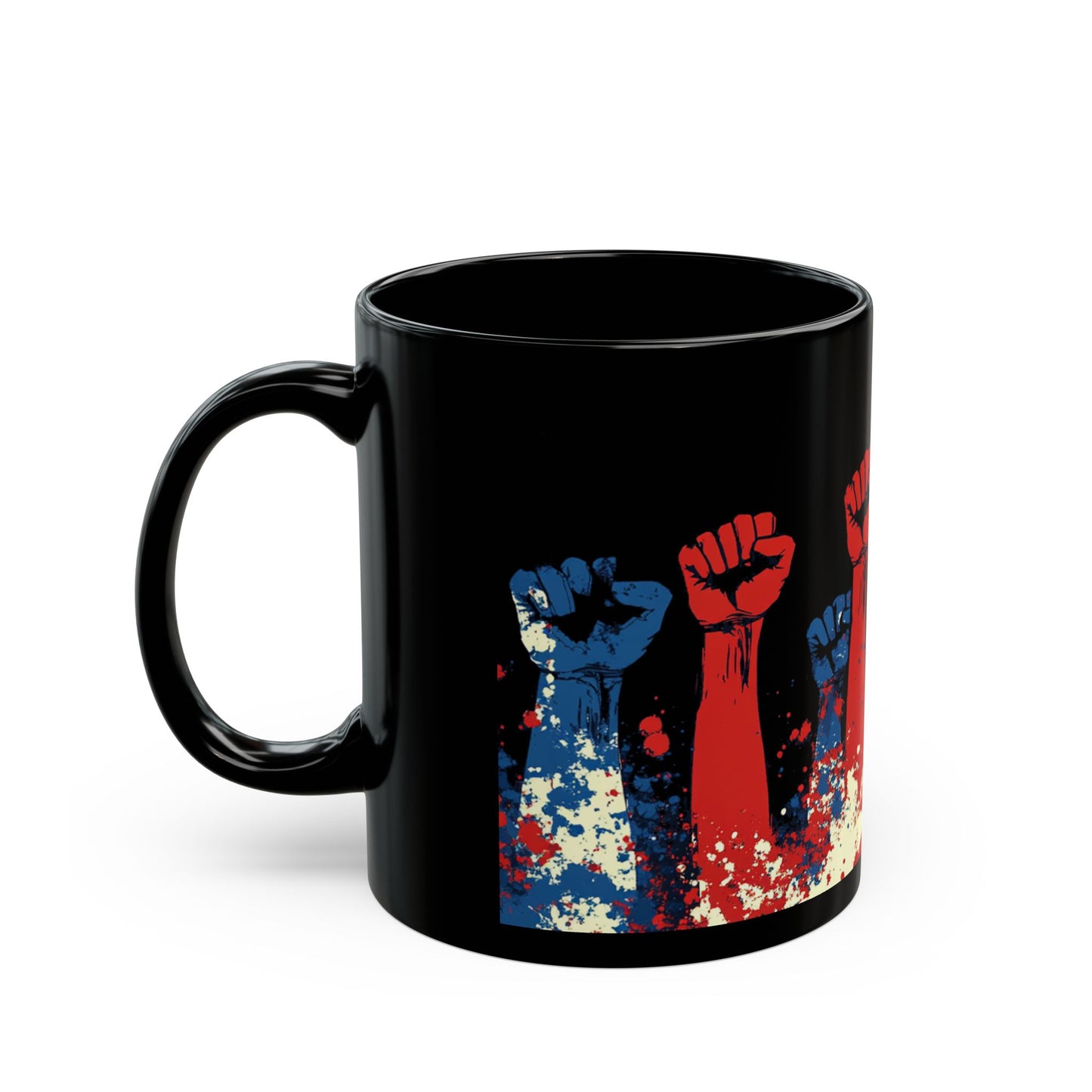 Empowerment Art Mug - Bold Fist Design for Activists and Allies