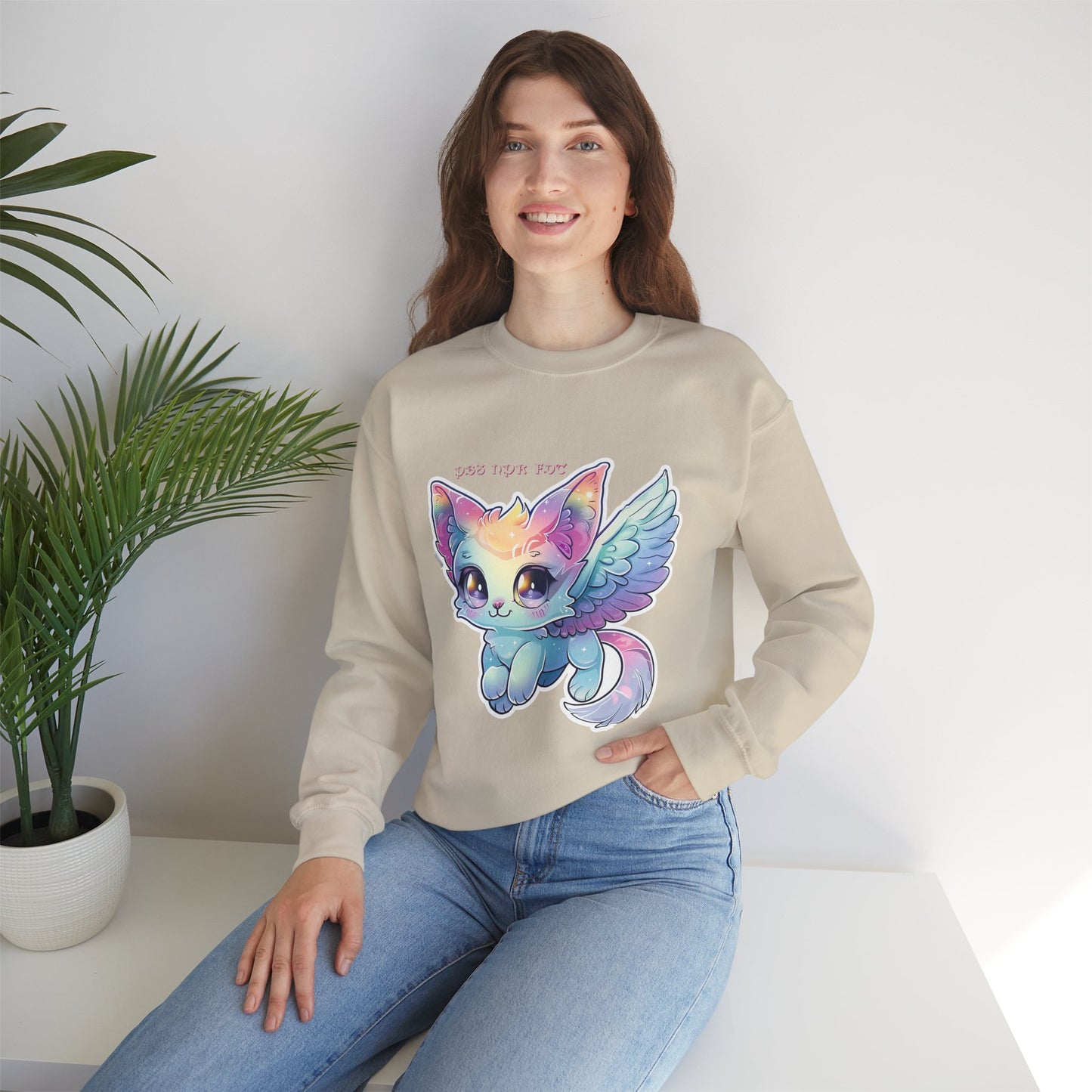 PBS NPR FDT Fantasy Cat Crewneck Sweatshirt