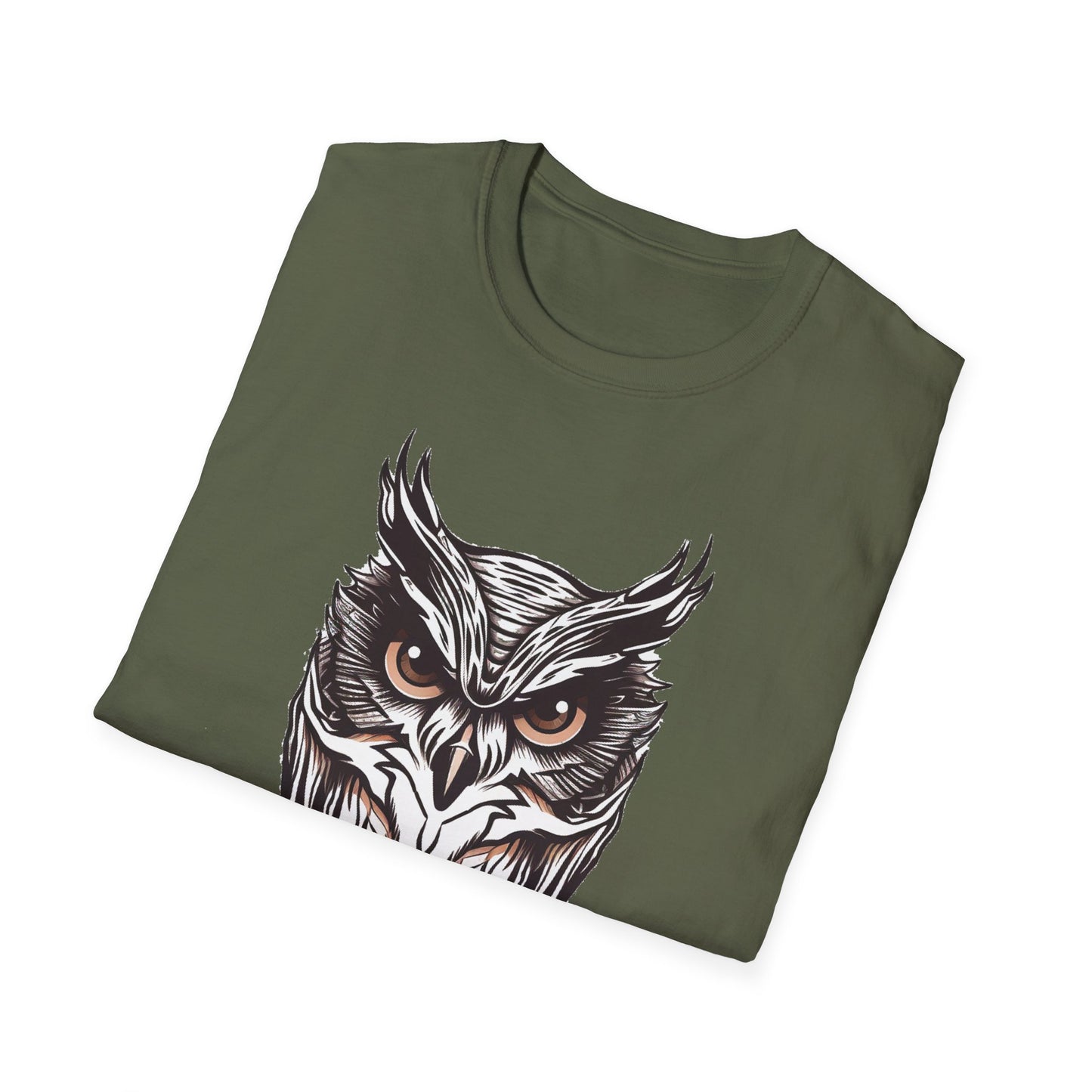 Tan and Black Owl T-Shirt