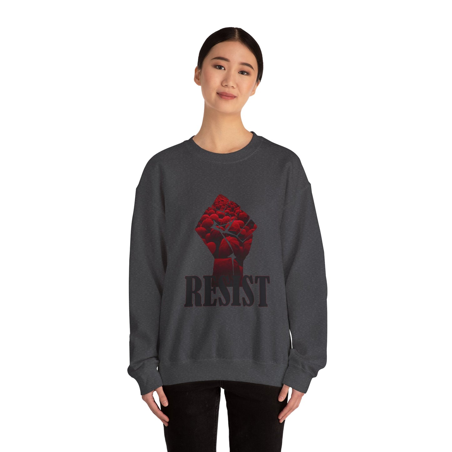 Resist the Red Hats Heavy Blend™ Crewneck Sweatshirt