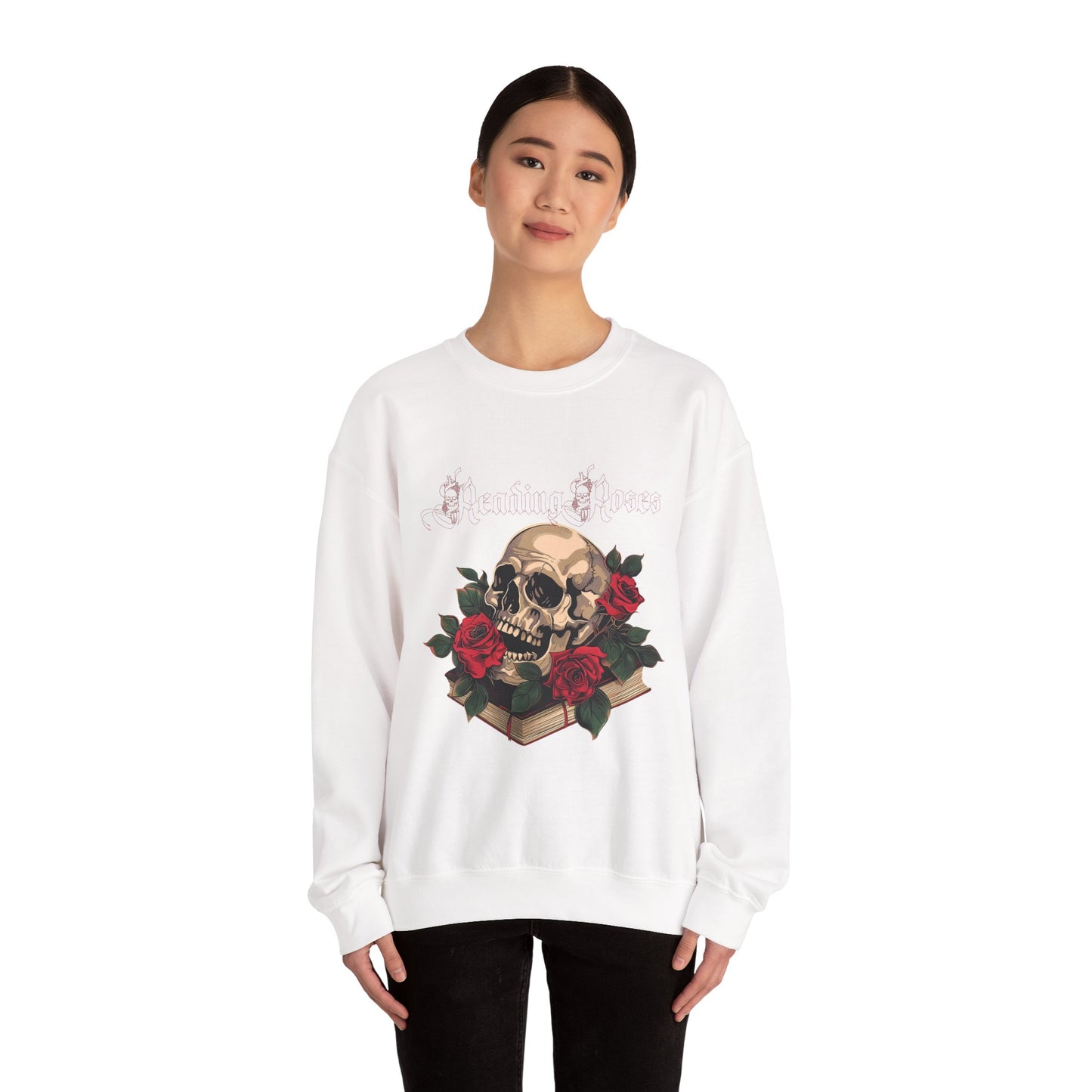 Reading Roses Crewneck Sweatshirt WtLtr