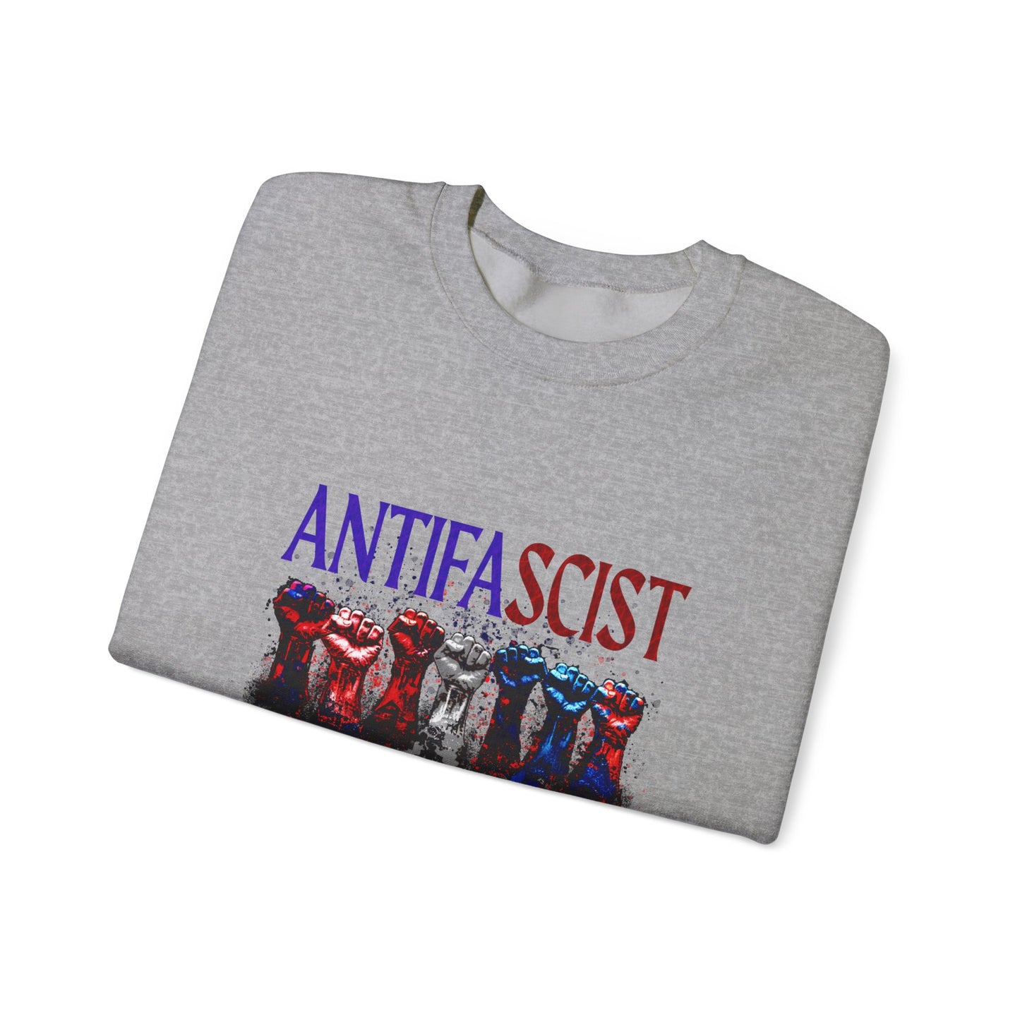 Antifascist Crewneck Sweatshirt Unisex Heavy Blend™