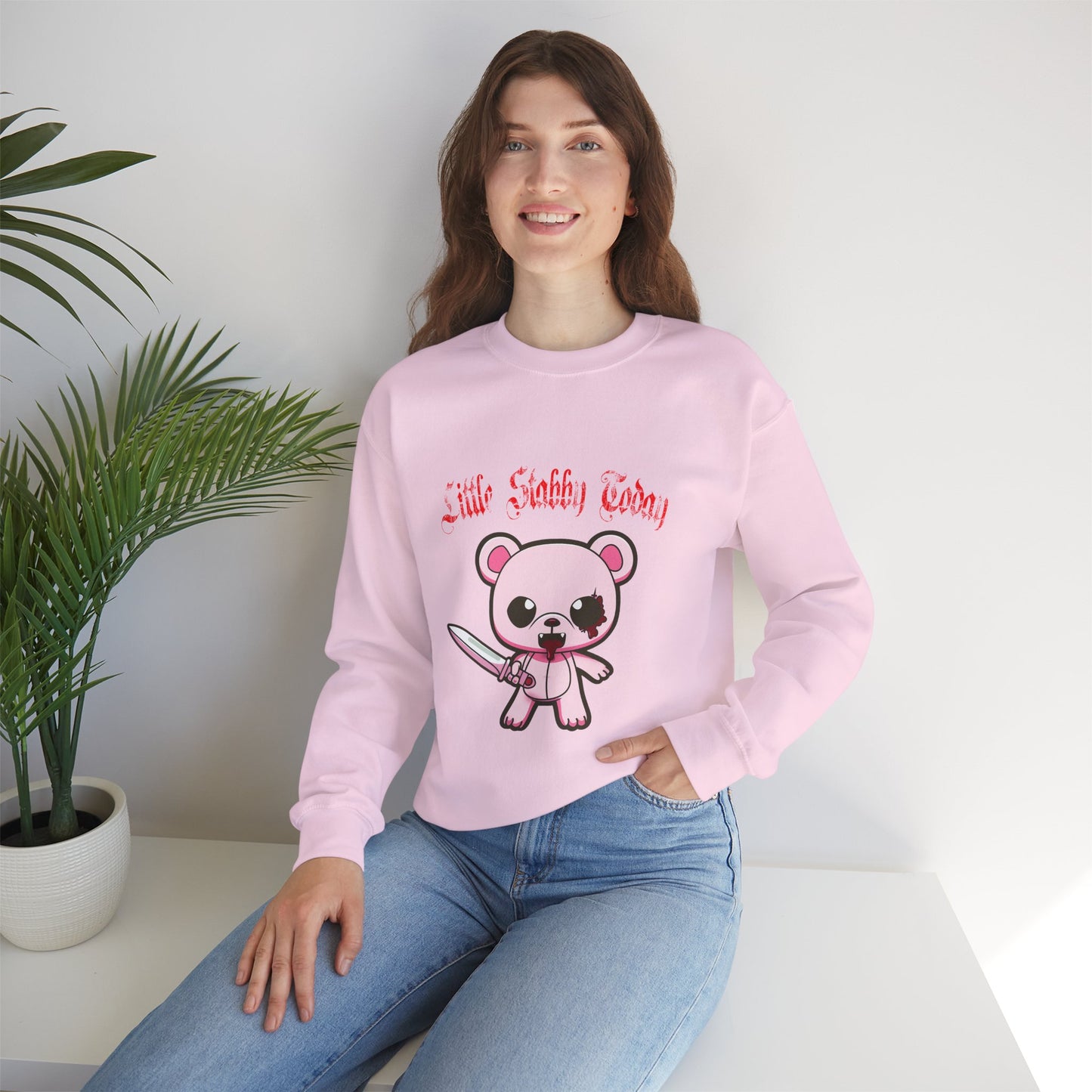Little Stabby Today Bear Sweatshirt