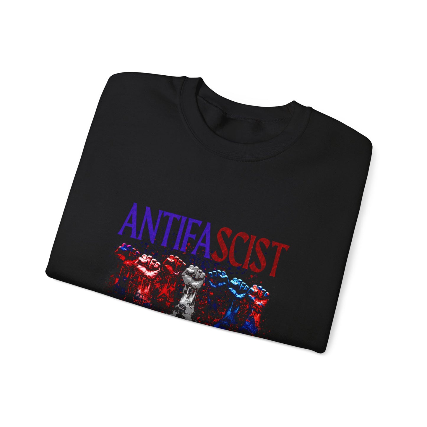 Antifascist Crewneck Sweatshirt Unisex Heavy Blend™