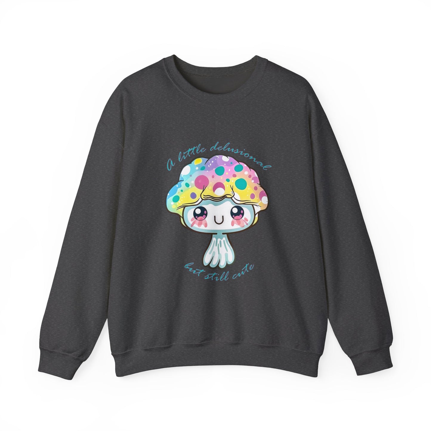 Little Delusional, Still Cute Kawaii Jellyfish Crewneck Sweatshirt