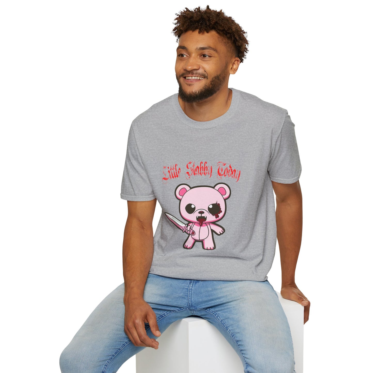 Little Stabby Today Cute Bear Graphic T-Shirt