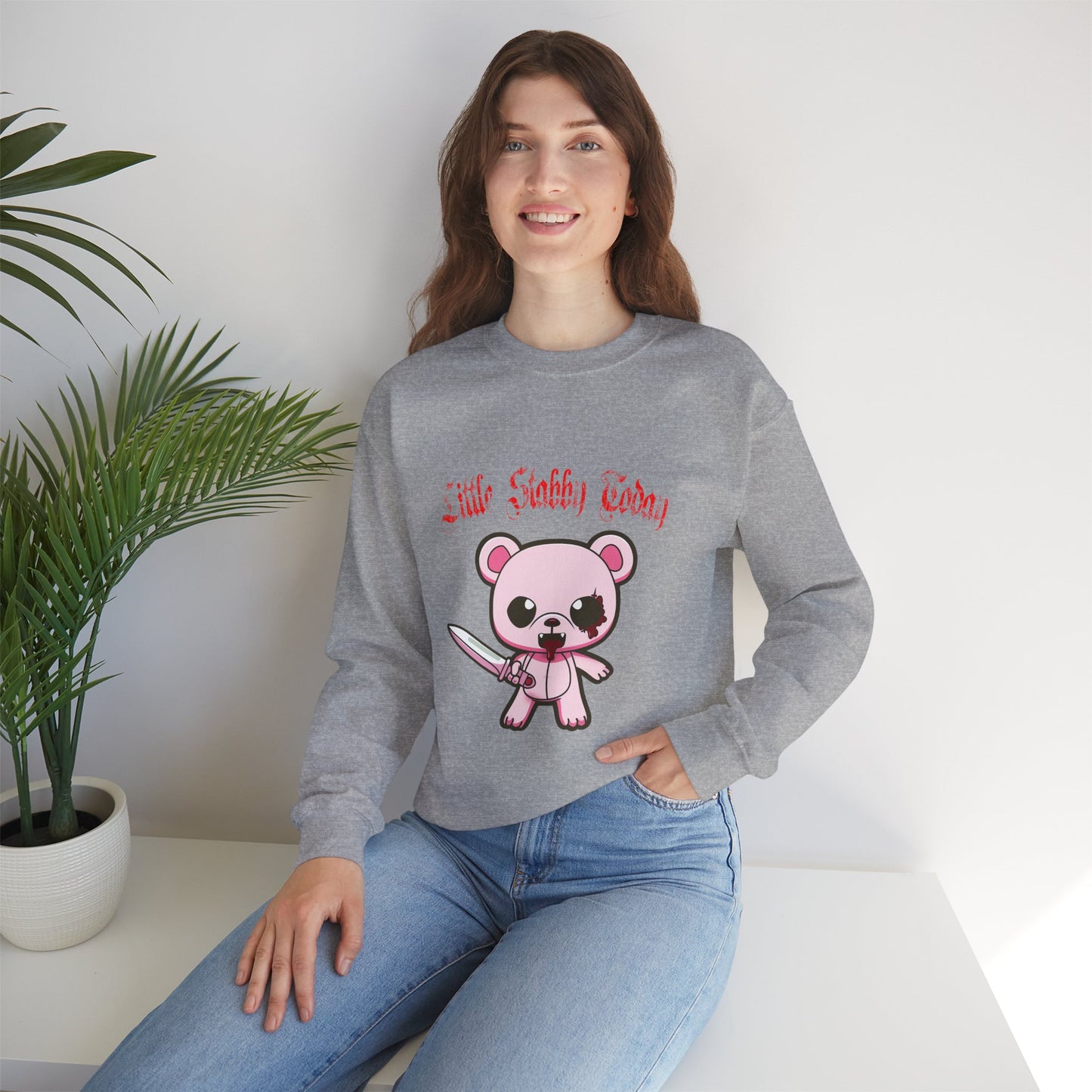 Little Stabby Today Bear Sweatshirt