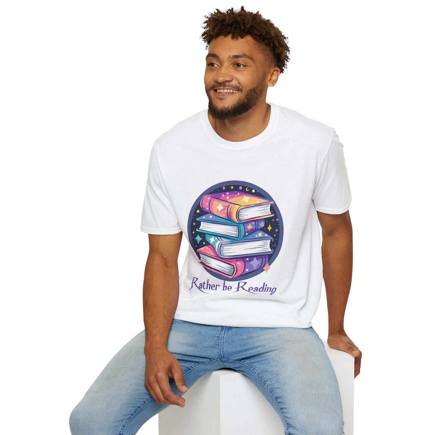 Rather Be Reading Unisex Softstyle T-Shirt