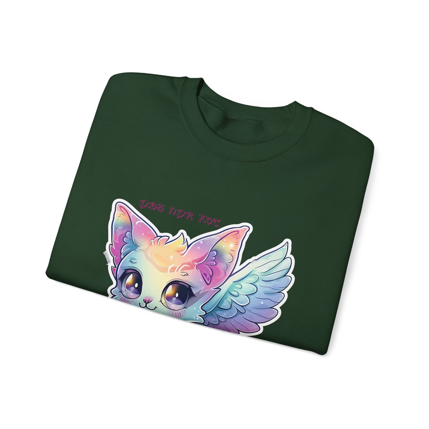 PBS NPR FDT Fantasy Cat Crewneck Sweatshirt