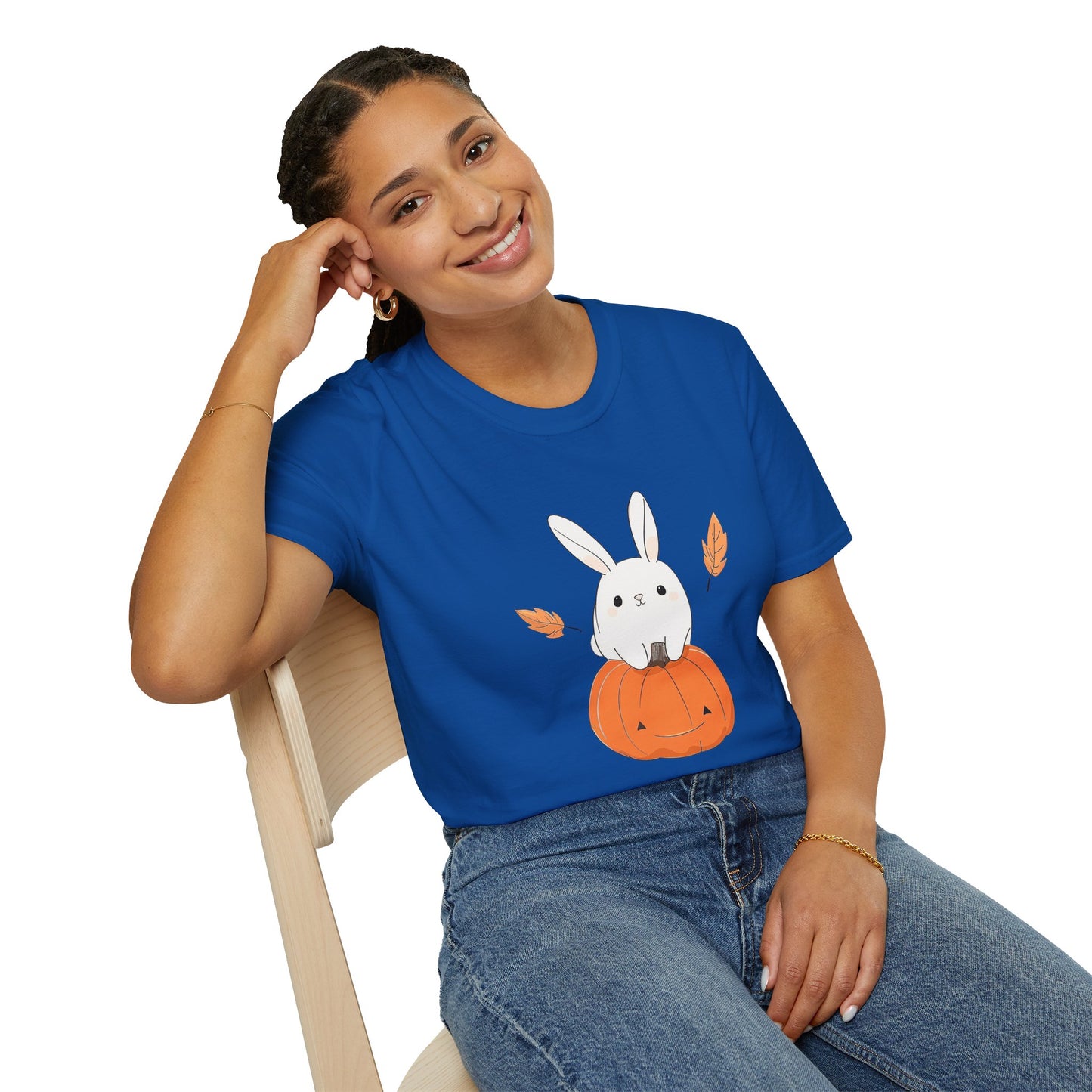 Cute Bunny Pumpkin Unisex T-Shirt