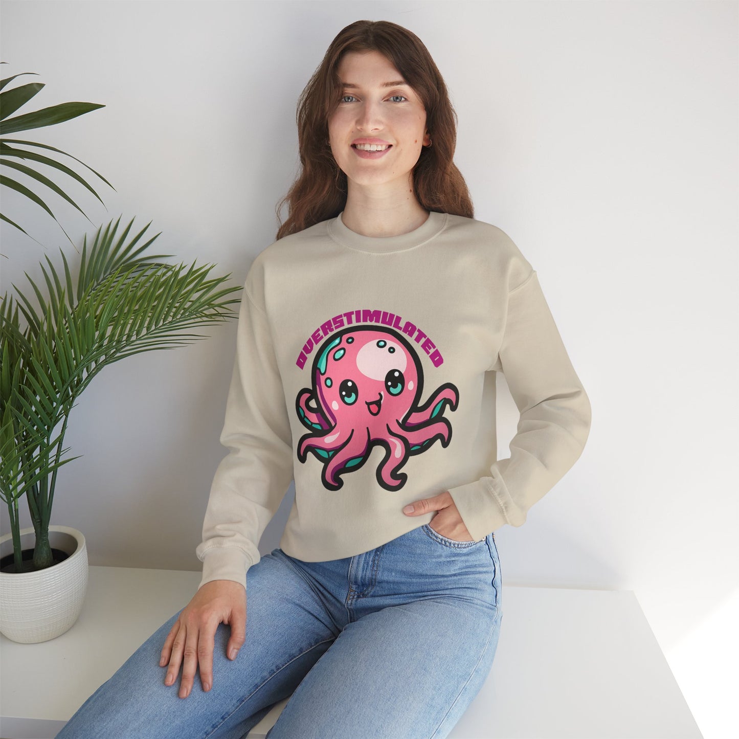 Overstimulated Octopus Graphic Sweatshirt
