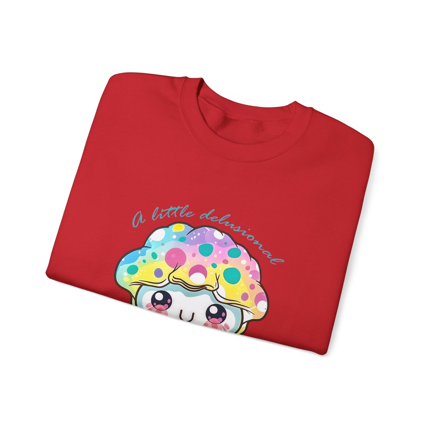 Little Delusional, Still Cute Kawaii Jellyfish Crewneck Sweatshirt