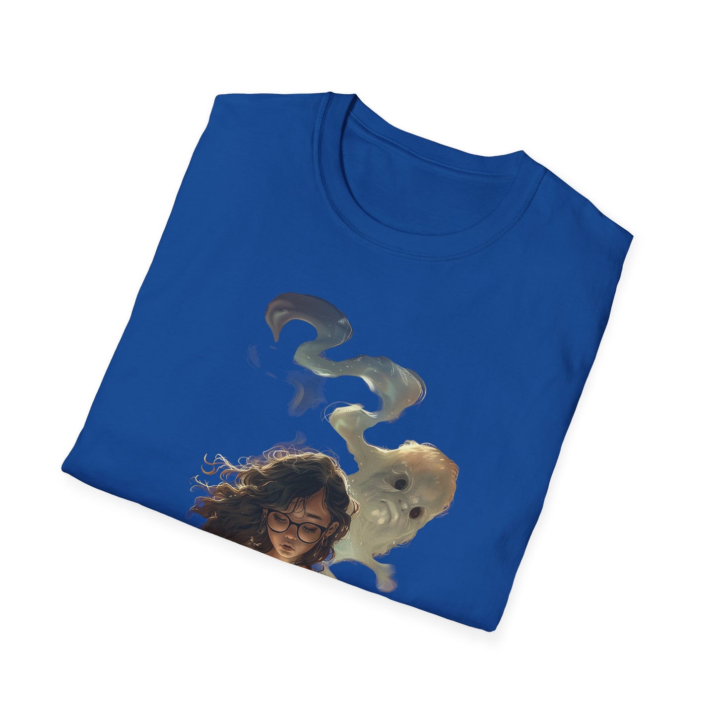 Mystical Reader T-Shirt, Softstyle Tee for Book Lovers, Gift for Readers, Cozy Casual Wear, Perfect for Book Clubs, Literary Gifts