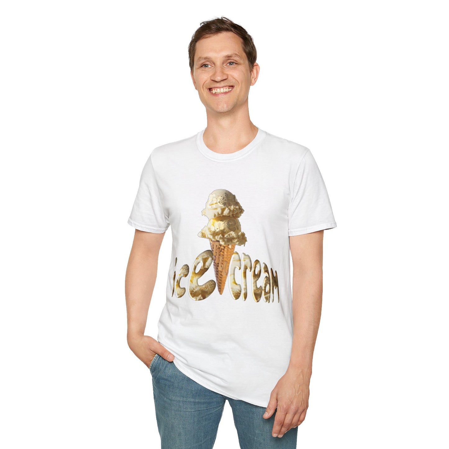 Lick Me Till Ice Cream Lover Unisex Softstyle T-Shirt