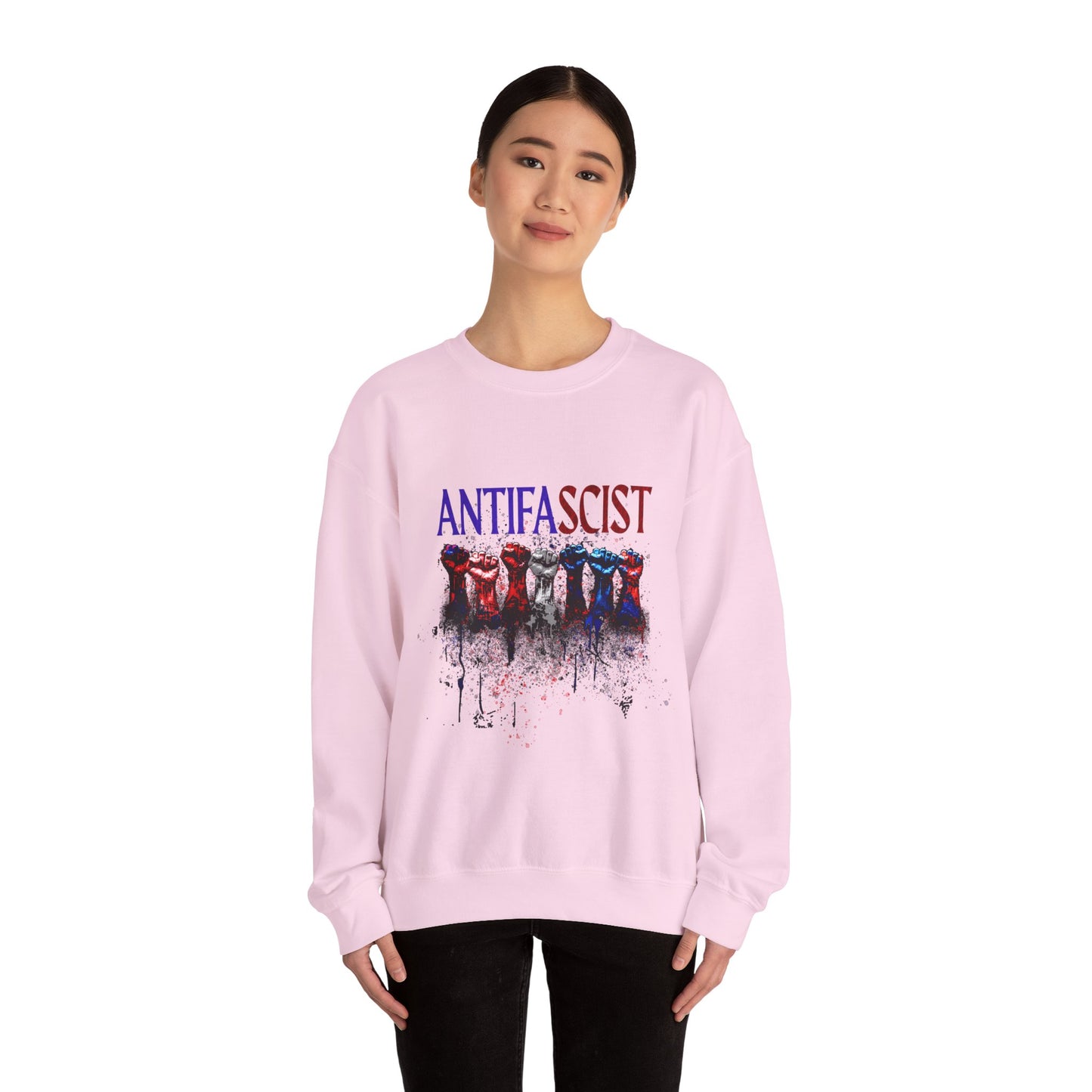 Antifascist Crewneck Sweatshirt Unisex Heavy Blend™
