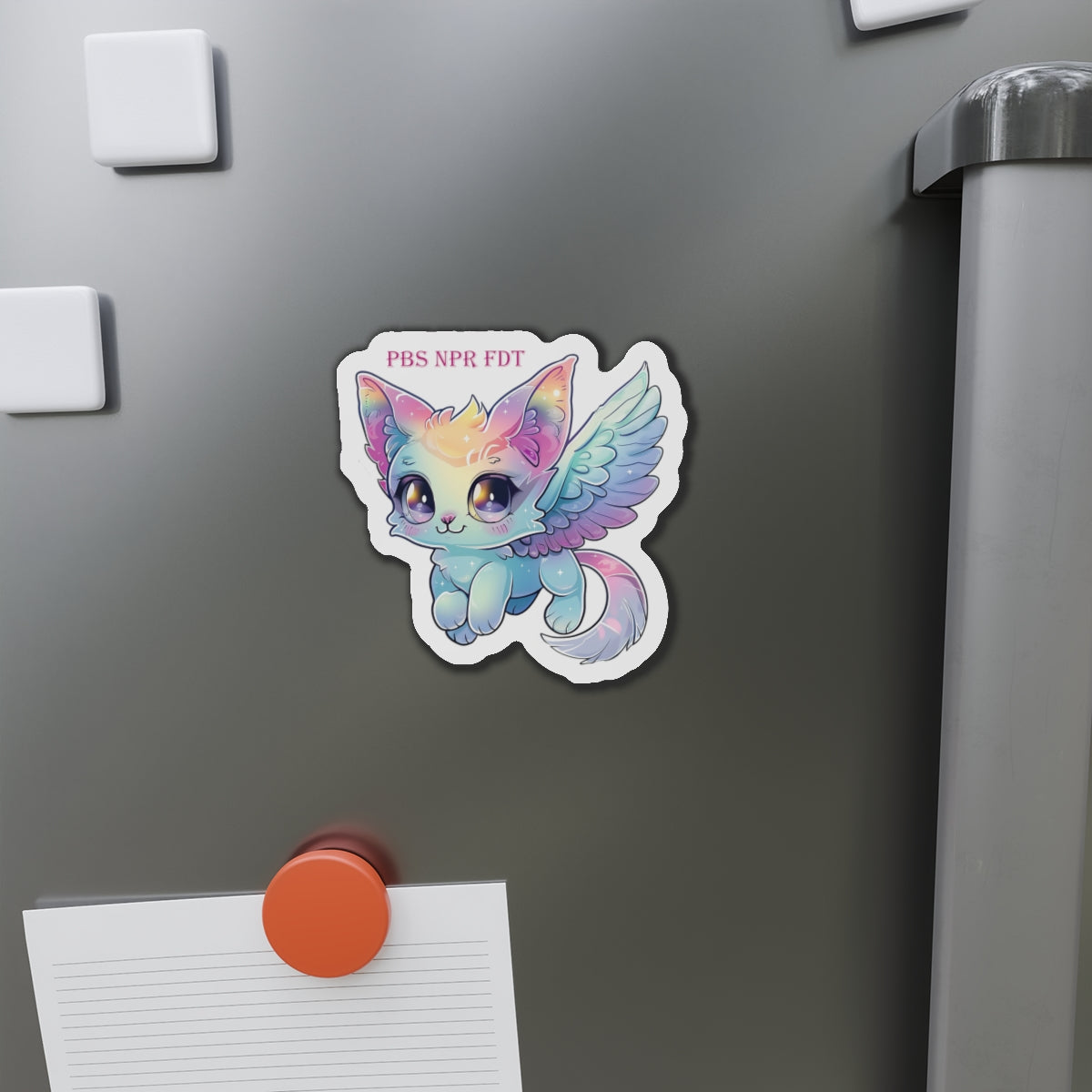 Cute Kawaii Flying Cat Magnet – PBS NPR FDT