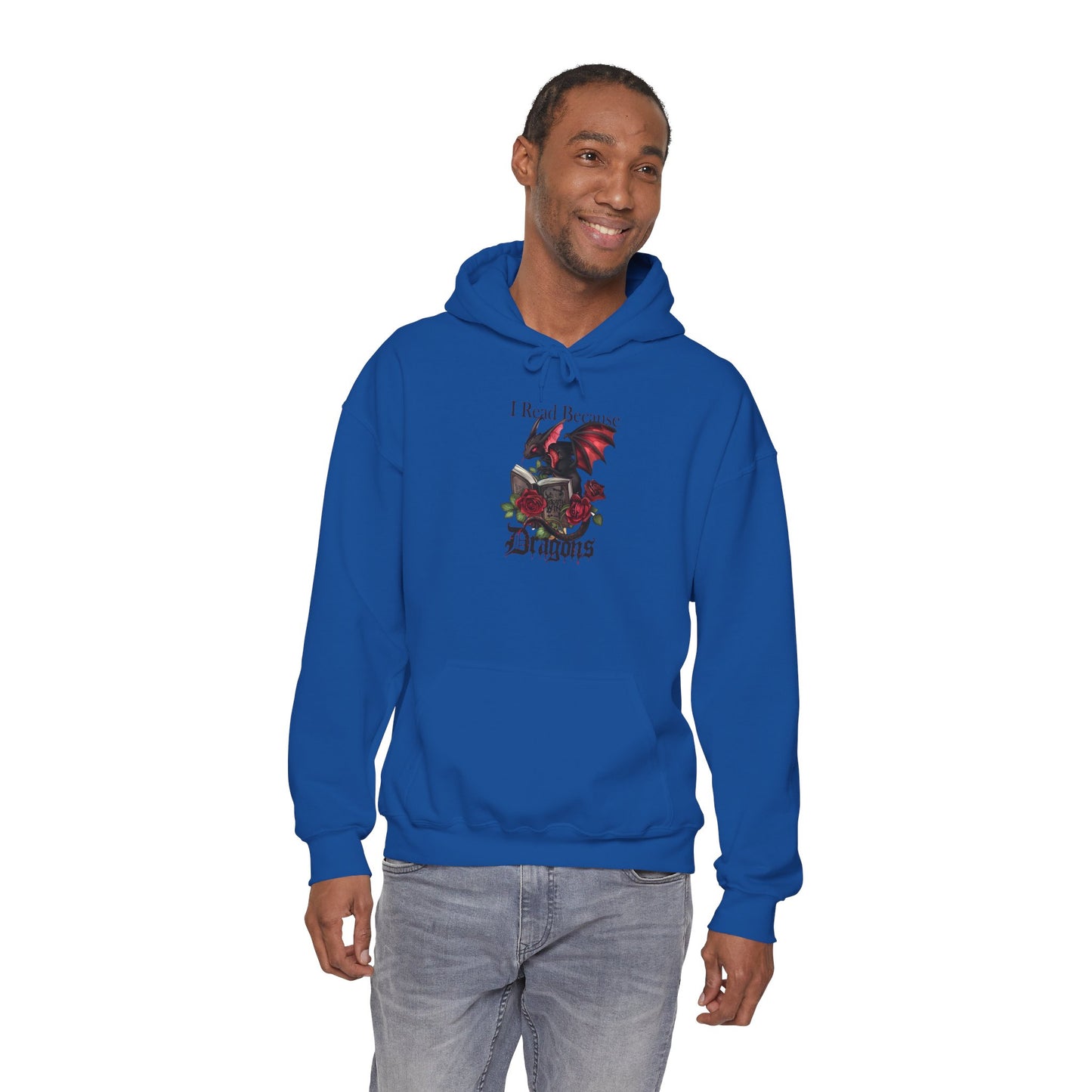 I Read Because Dragons Unisex Hoodie -