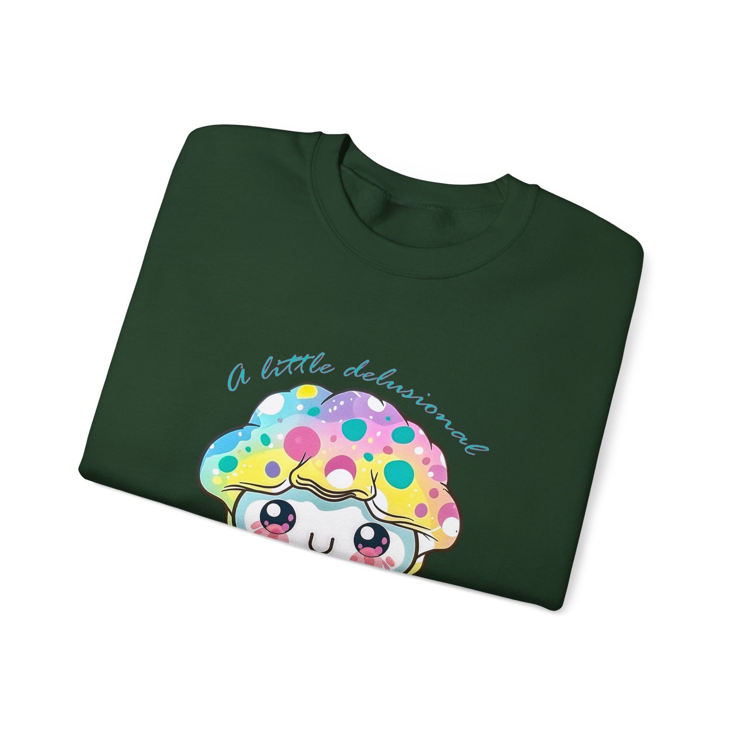 Little Delusional, Still Cute Kawaii Jellyfish Crewneck Sweatshirt