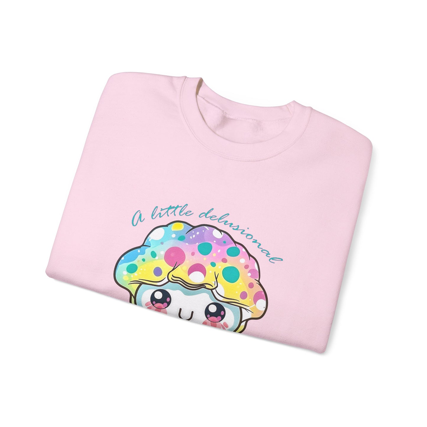 Little Delusional, Still Cute Kawaii Jellyfish Crewneck Sweatshirt