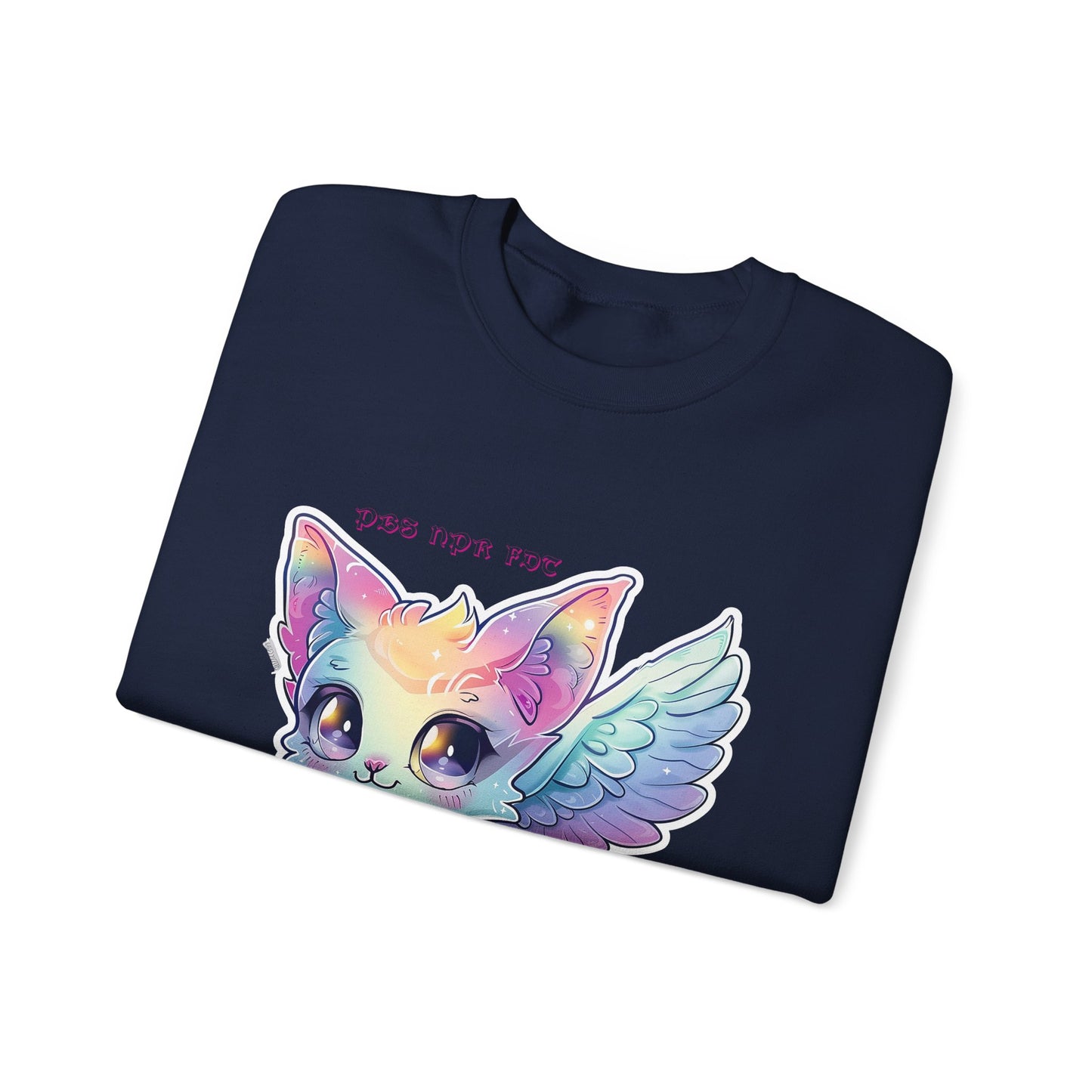 PBS NPR FDT Fantasy Cat Crewneck Sweatshirt