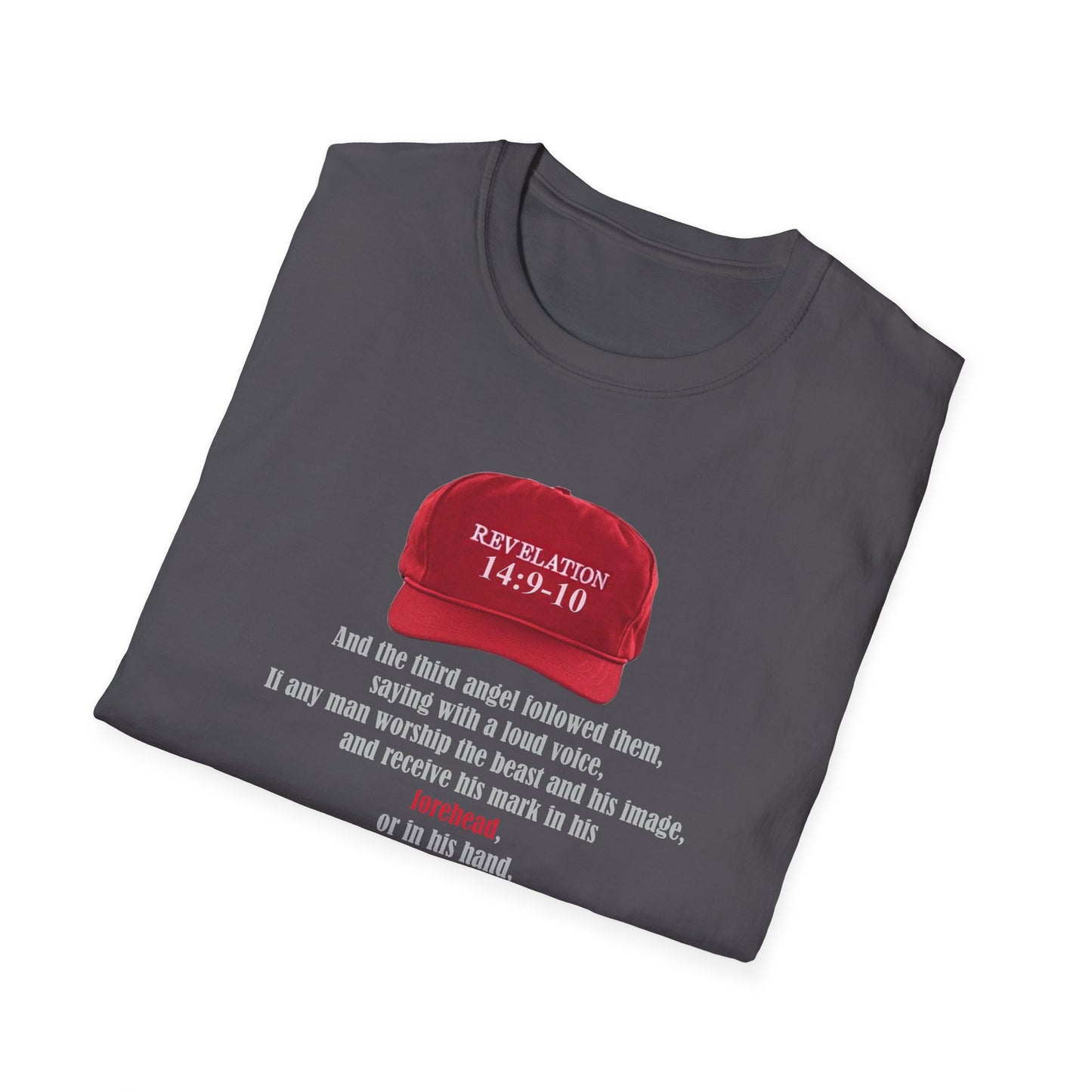 Red Hat Revelation 14:9-10 ...and receive his mark in his forehead