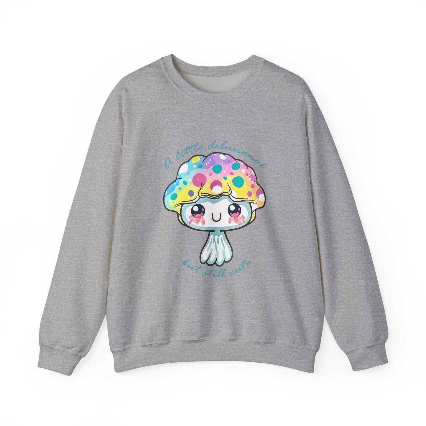 Little Delusional, Still Cute Kawaii Jellyfish Crewneck Sweatshirt