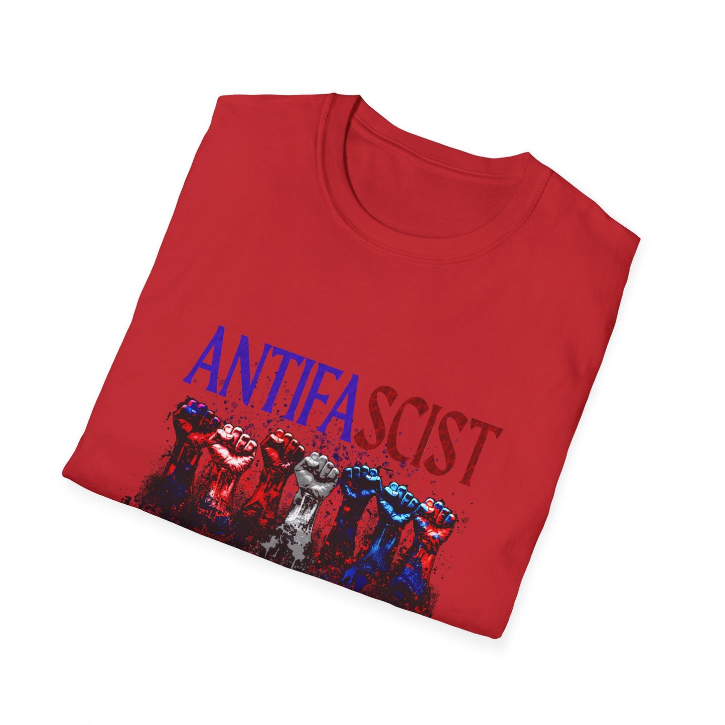 Antifascist Unisex Softstyle T-Shirt Activism Wear