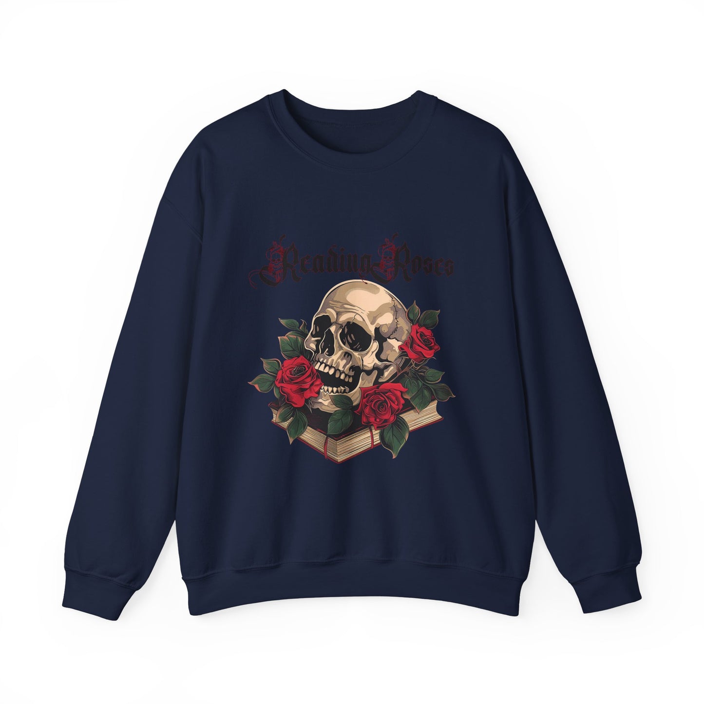 Reading Roses Crewneck Sweatshirt BkLtr