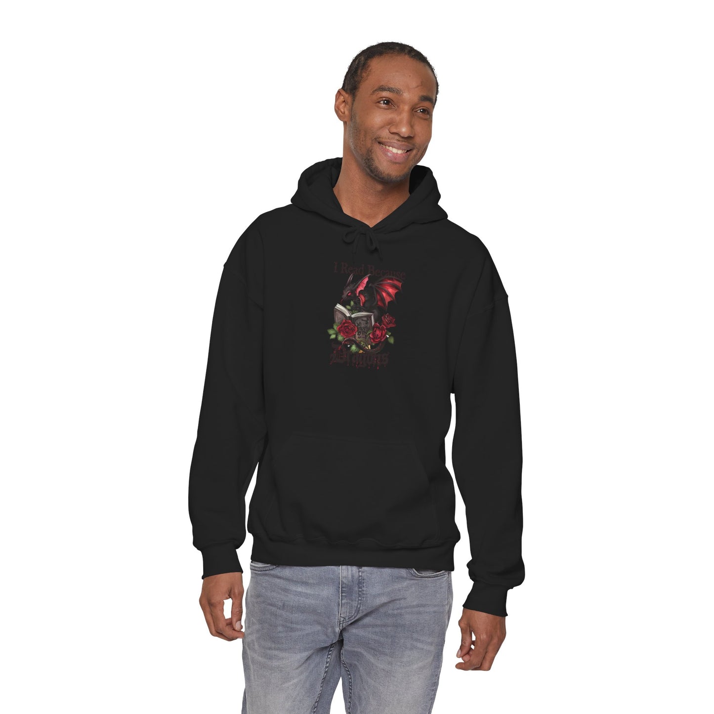 I Read Because Dragons Unisex Hoodie -